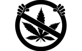 Cross Sign with Cannabis leaf