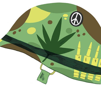 Marijuana Leaf Printed Hat